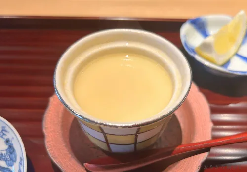 天ぷら　たなか　茶碗蒸し