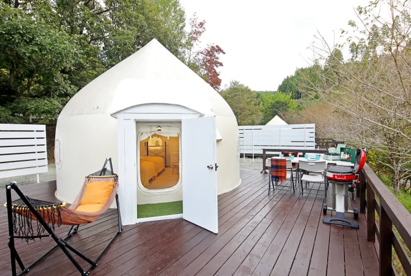 小杉庵 インスタントハウス外観