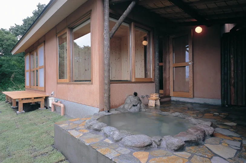 露天風呂の風景