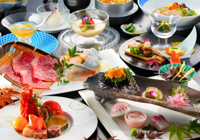 長崎県産牛と海鮮のしゃぶしゃぶ会席