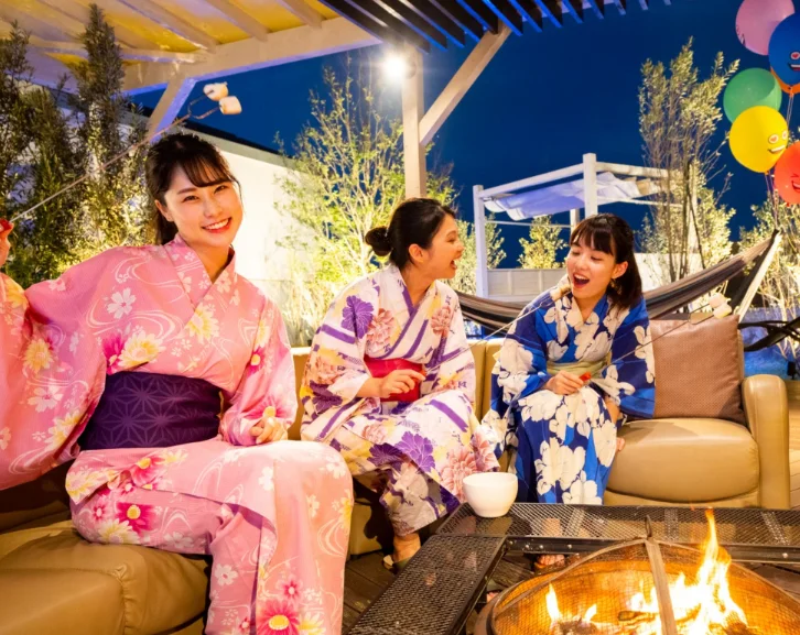 キャンプファイヤーとマシュマロ