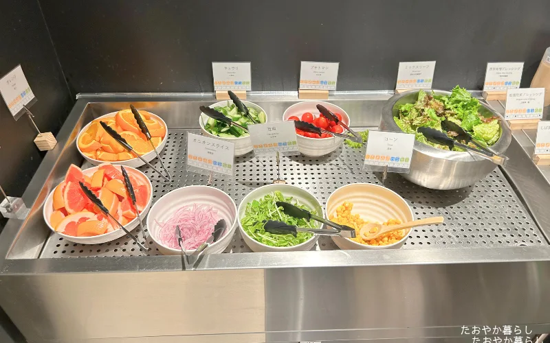 スーパーホテル奈良premiereJR奈良駅　サラダ