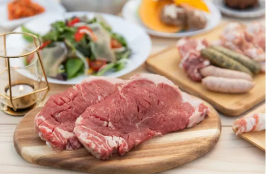 新鮮な食材を使ったバーベキュー