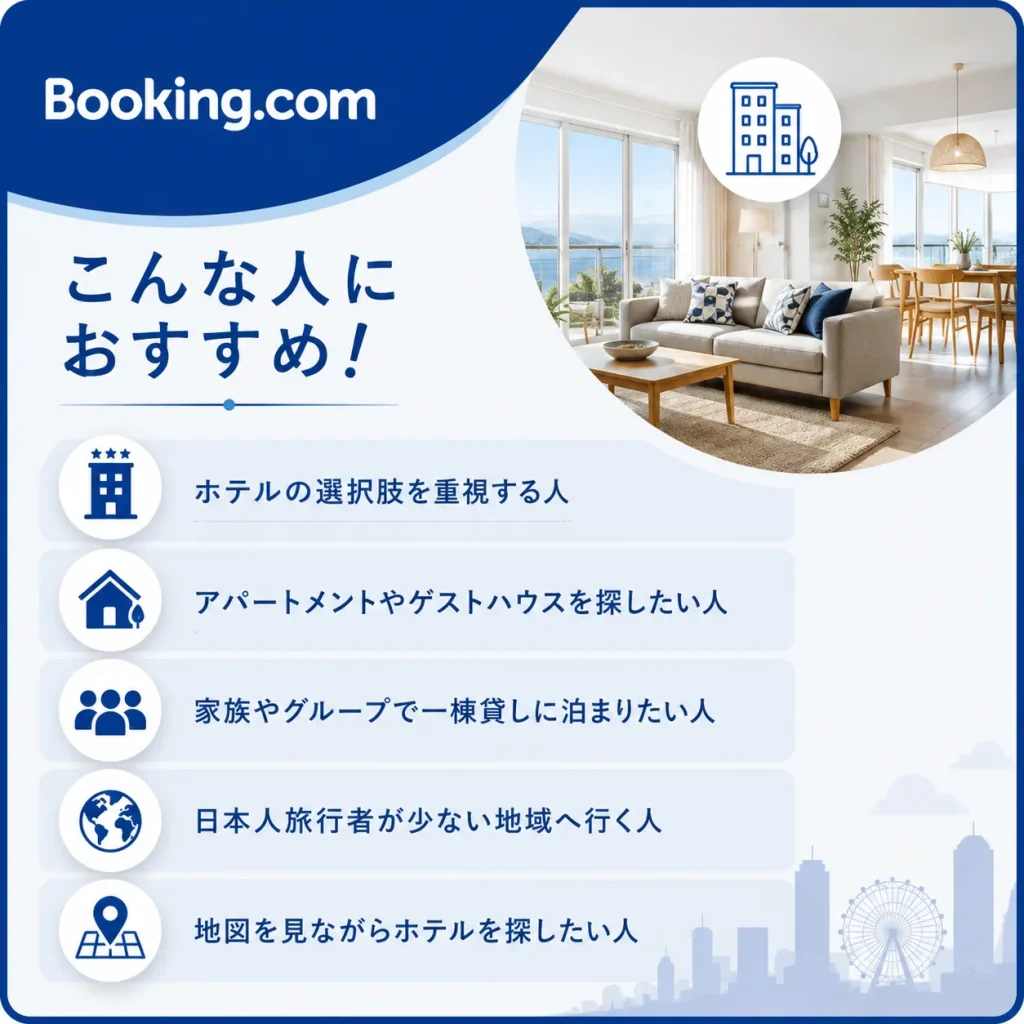 Booking.com　おすすめな人