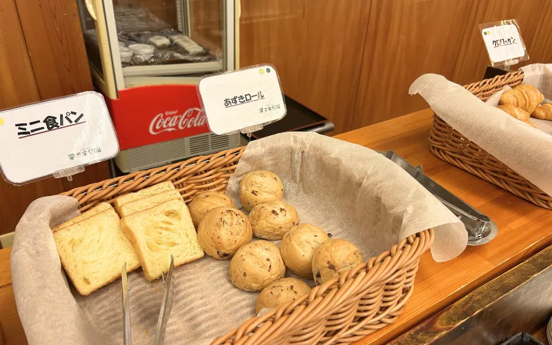 龍神温泉　季楽里　龍神　朝食　パン